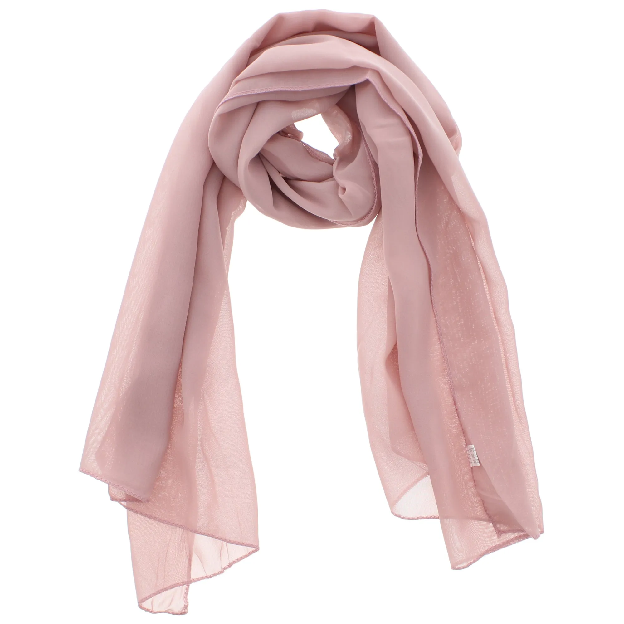 150 x 45cm Dusty Pink Chiffon Scarf