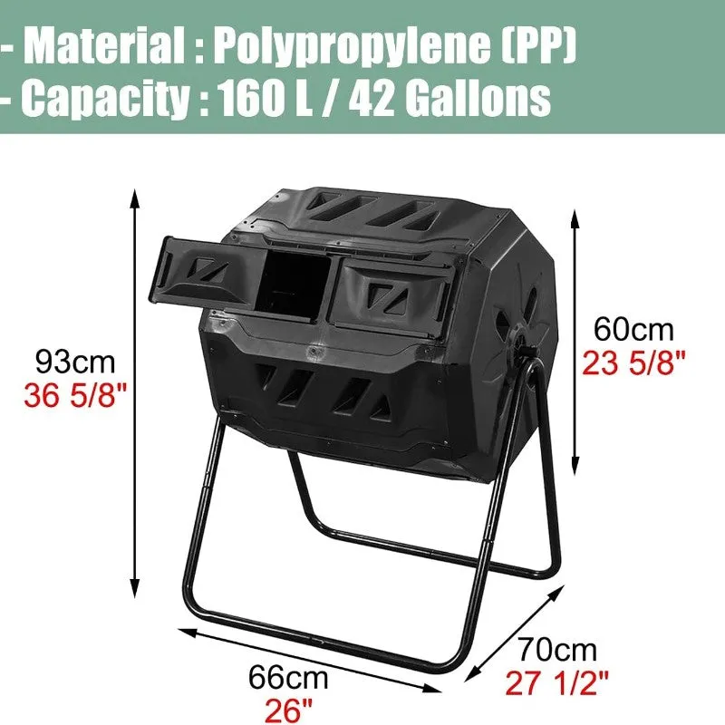 160L Tumbling Composting Bin