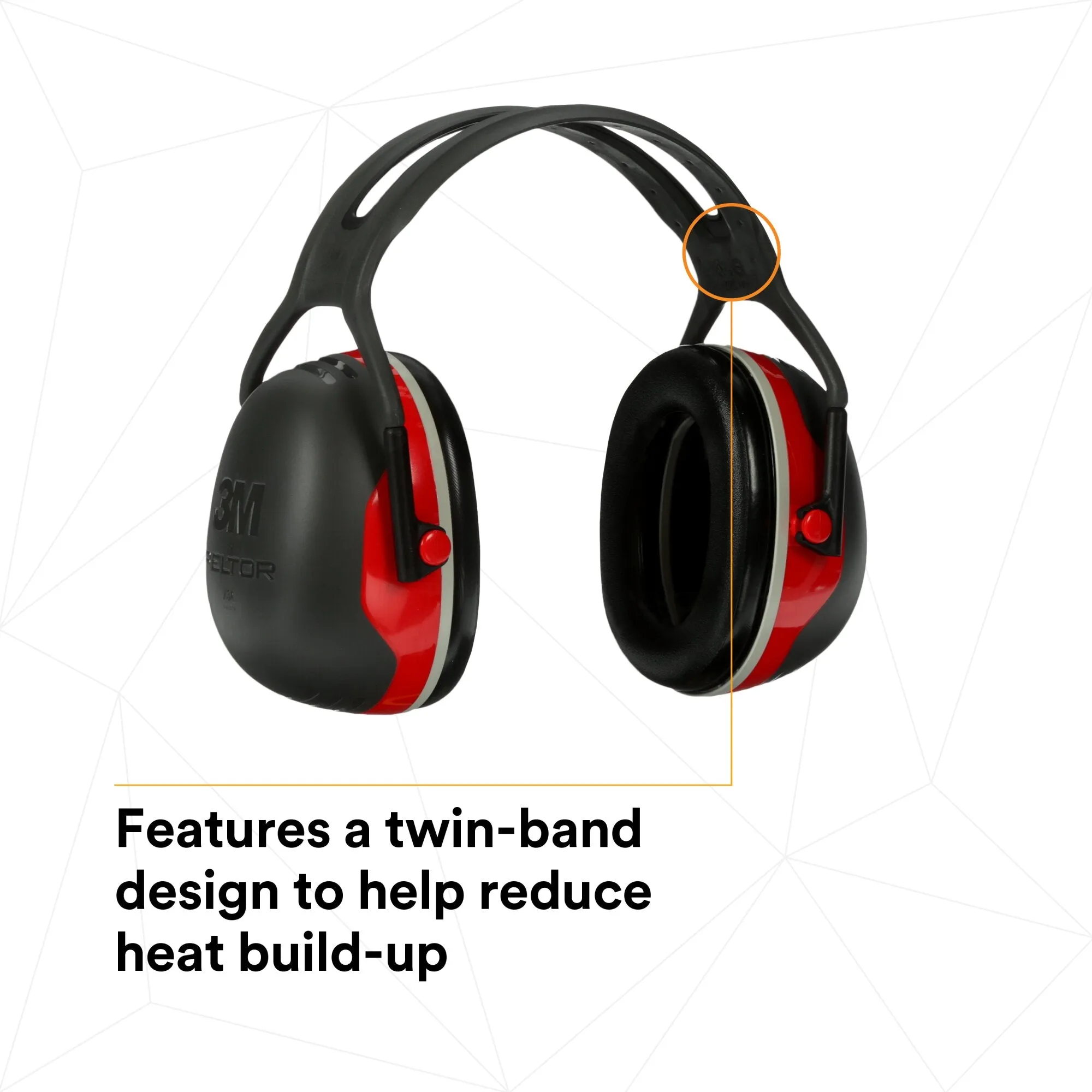 3M PELTOR X3 Earmuffs X3A/37272(AAD), Over-the-Head