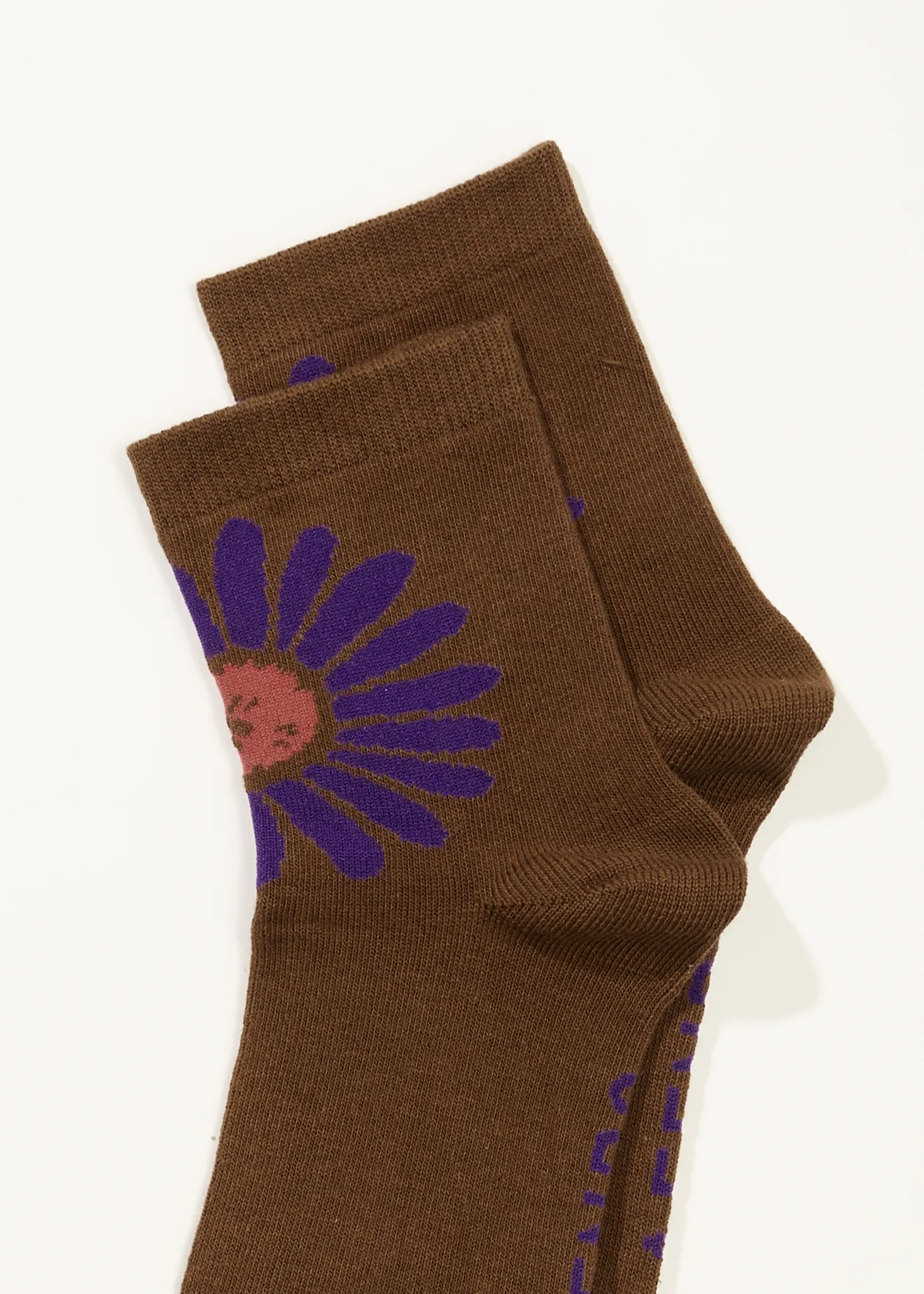 AFENDS Unisex Daisy - Crew Socks - Toffee