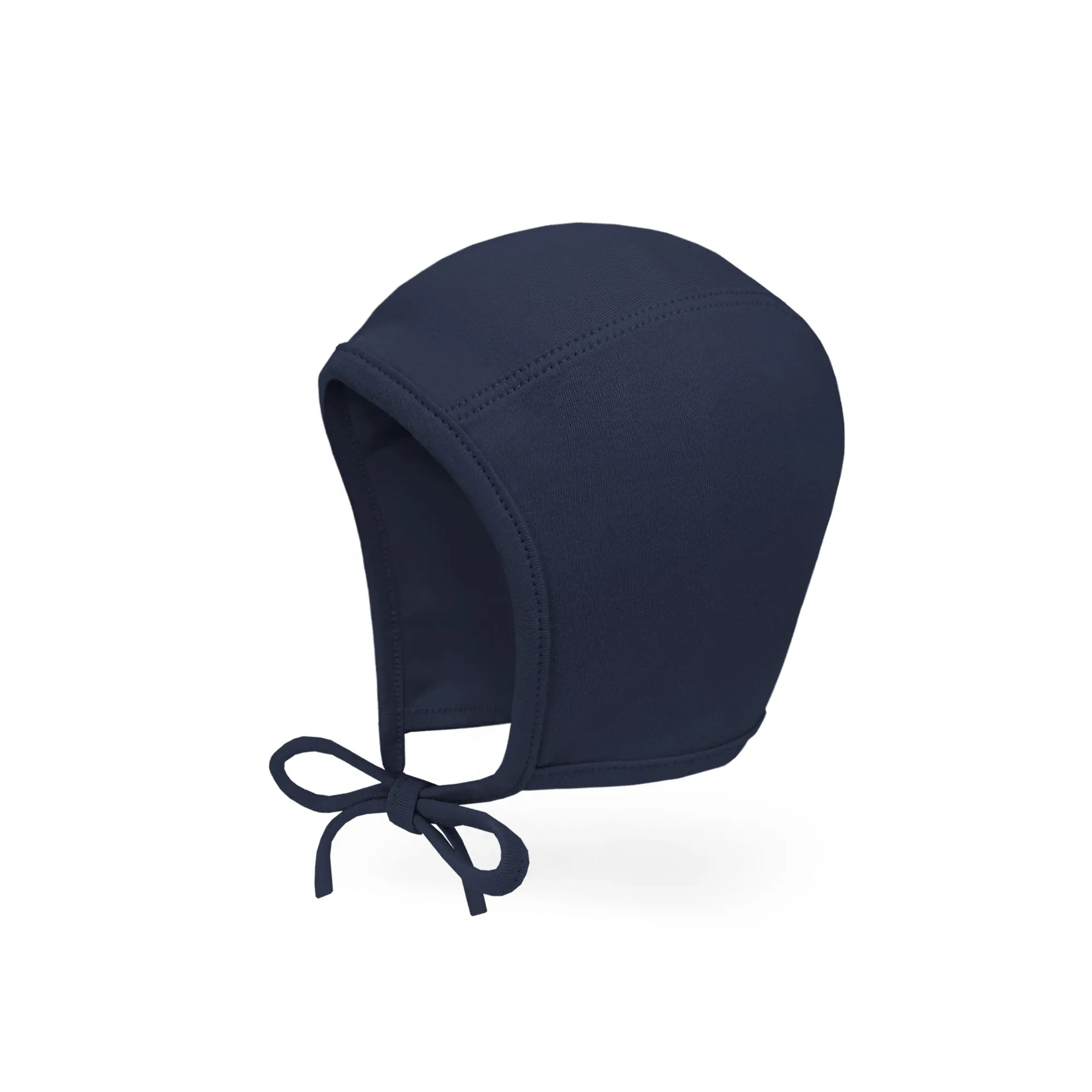 Baby Soft Cotton Bonnet Pilot Cap Hat | Black