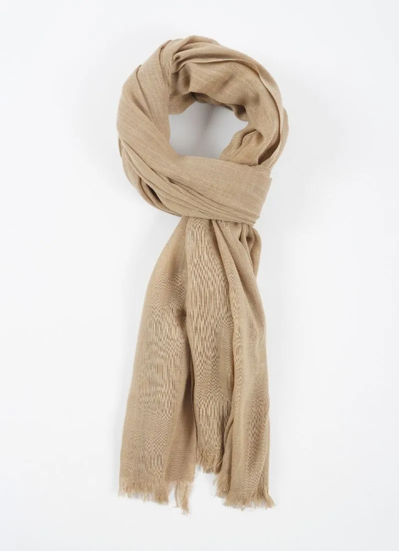 Beige Cotton Soft scarf