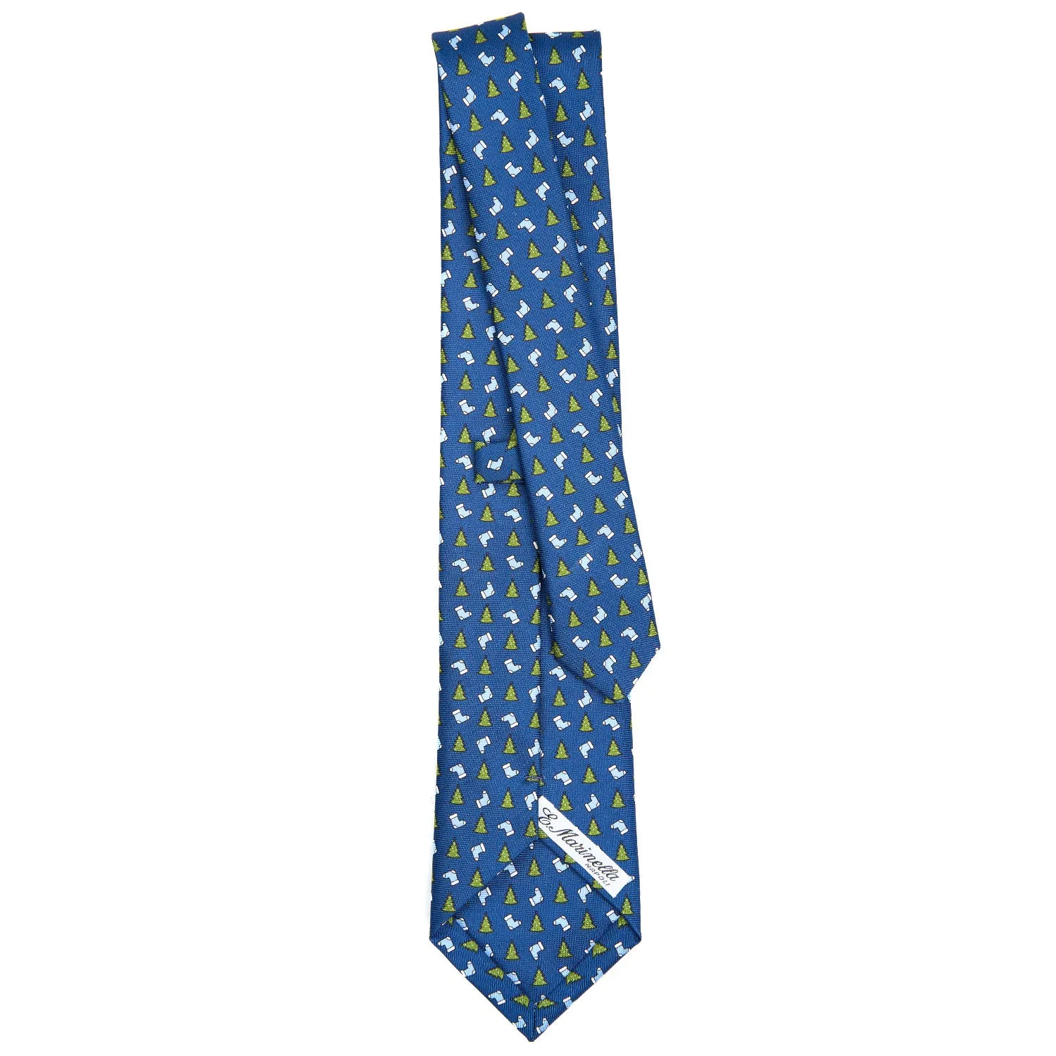 BLUE SARTORIAL HOLIDAY SILK TIE