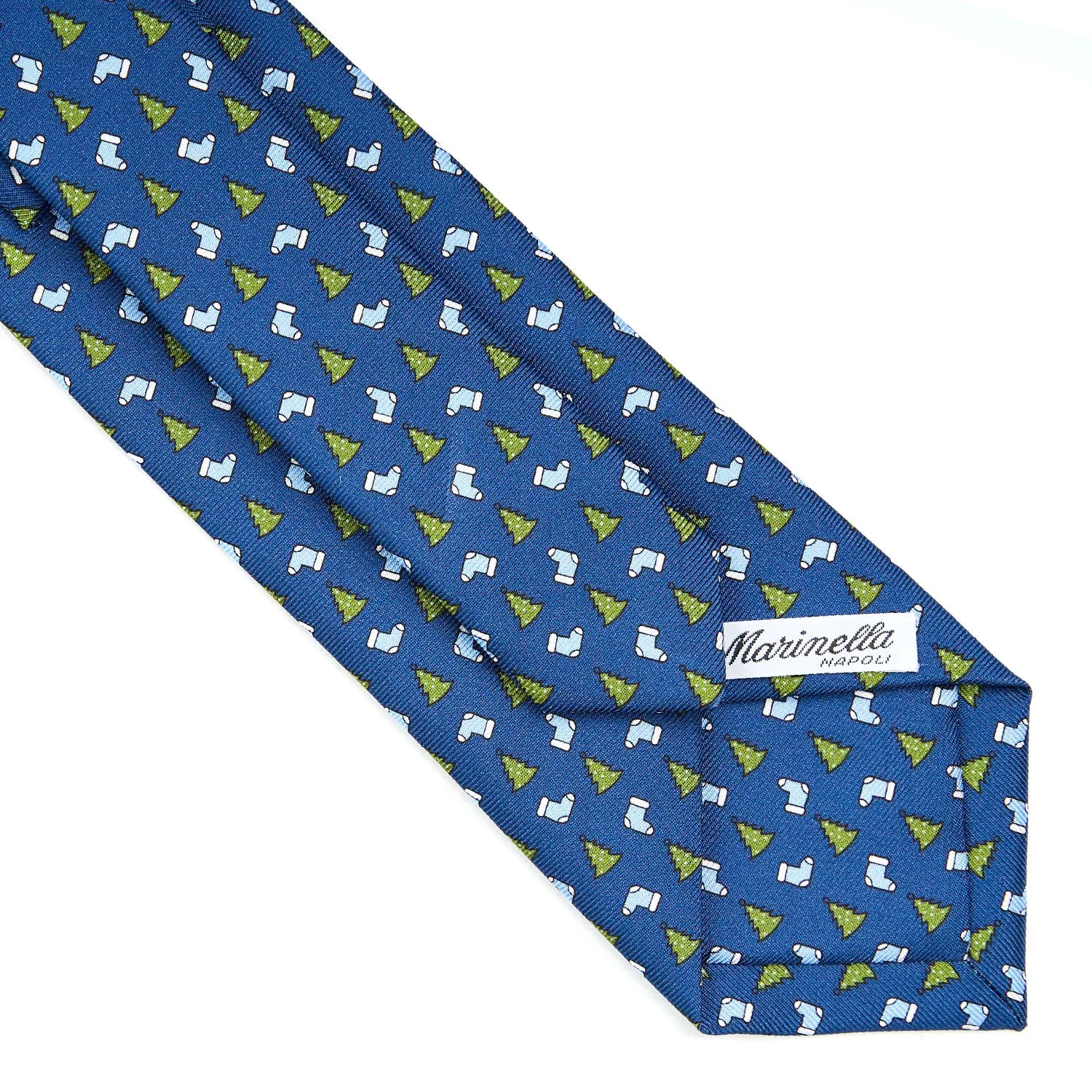 BLUE SARTORIAL HOLIDAY SILK TIE