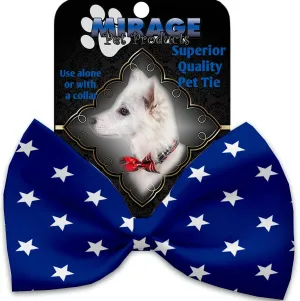 Blue Stars Pet Bow Tie