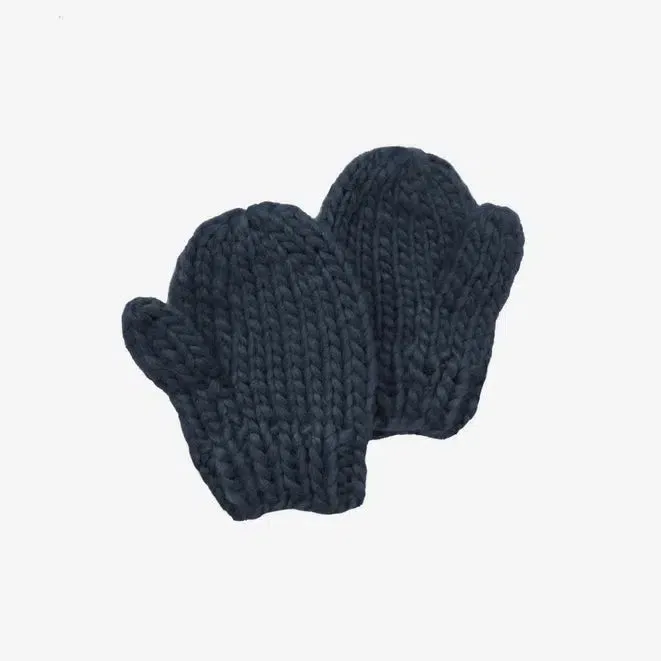 Blueberry Hill - Knit Classic Mittens - Navy