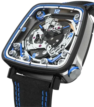 BM Watch FF39-4 Grey Titanium Black PVD Blue