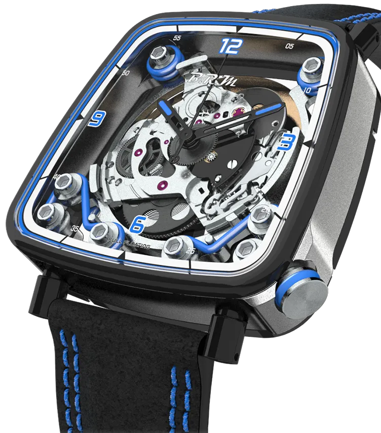 BM Watch FF39-4 Grey Titanium Black PVD Blue