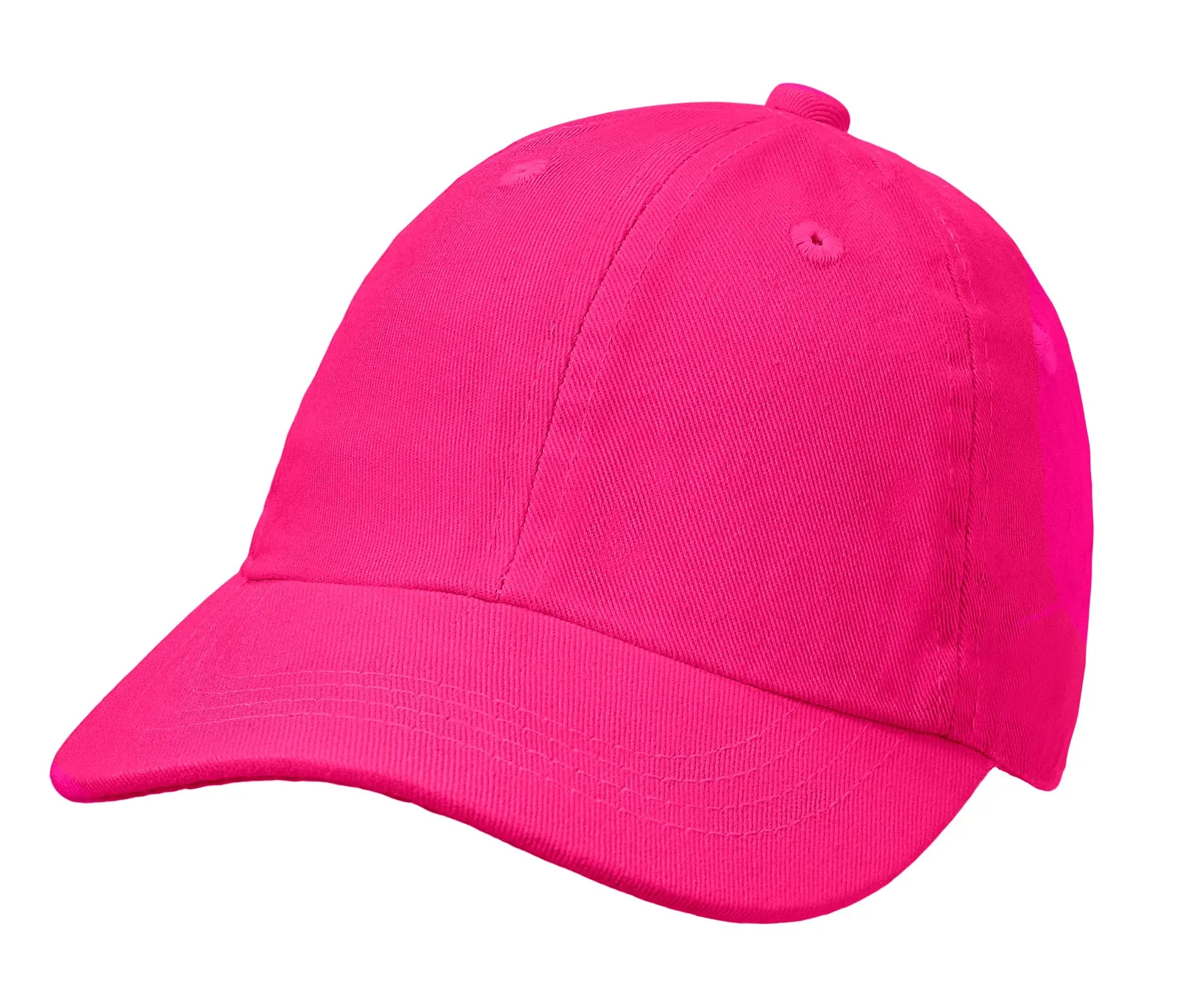 Boys and Girls 100% Cotton Twill UPF 50  Baseball Hats with Matching Stitch (Dyed & Finished in USA*)