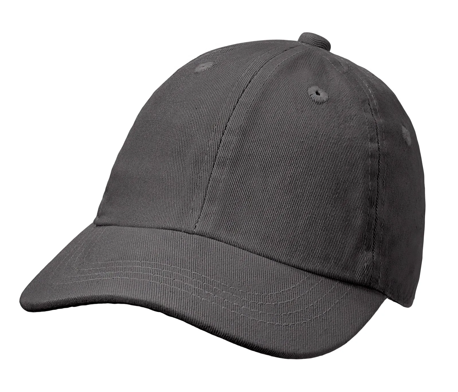 Boys and Girls 100% Cotton Twill UPF 50  Baseball Hats with Matching Stitch (Dyed & Finished in USA*)