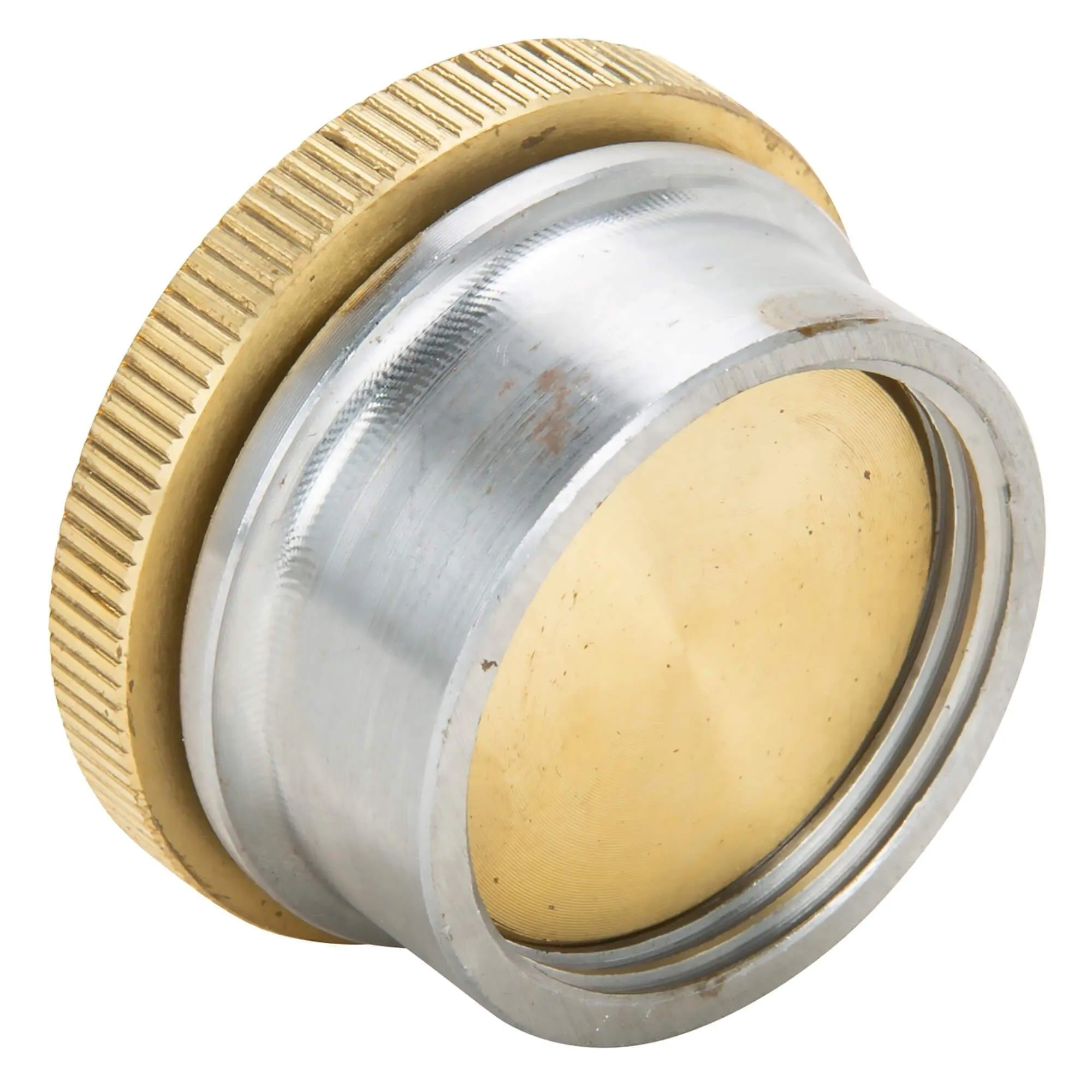 Brass Gas / Oil Filler Cap with Weld-In Steel Bung - Unvented