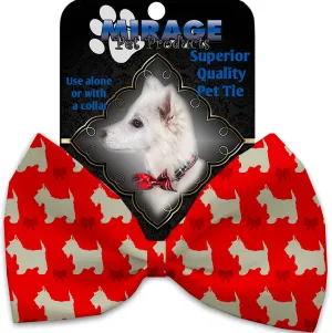 Christmas Westies Pet Bow Tie