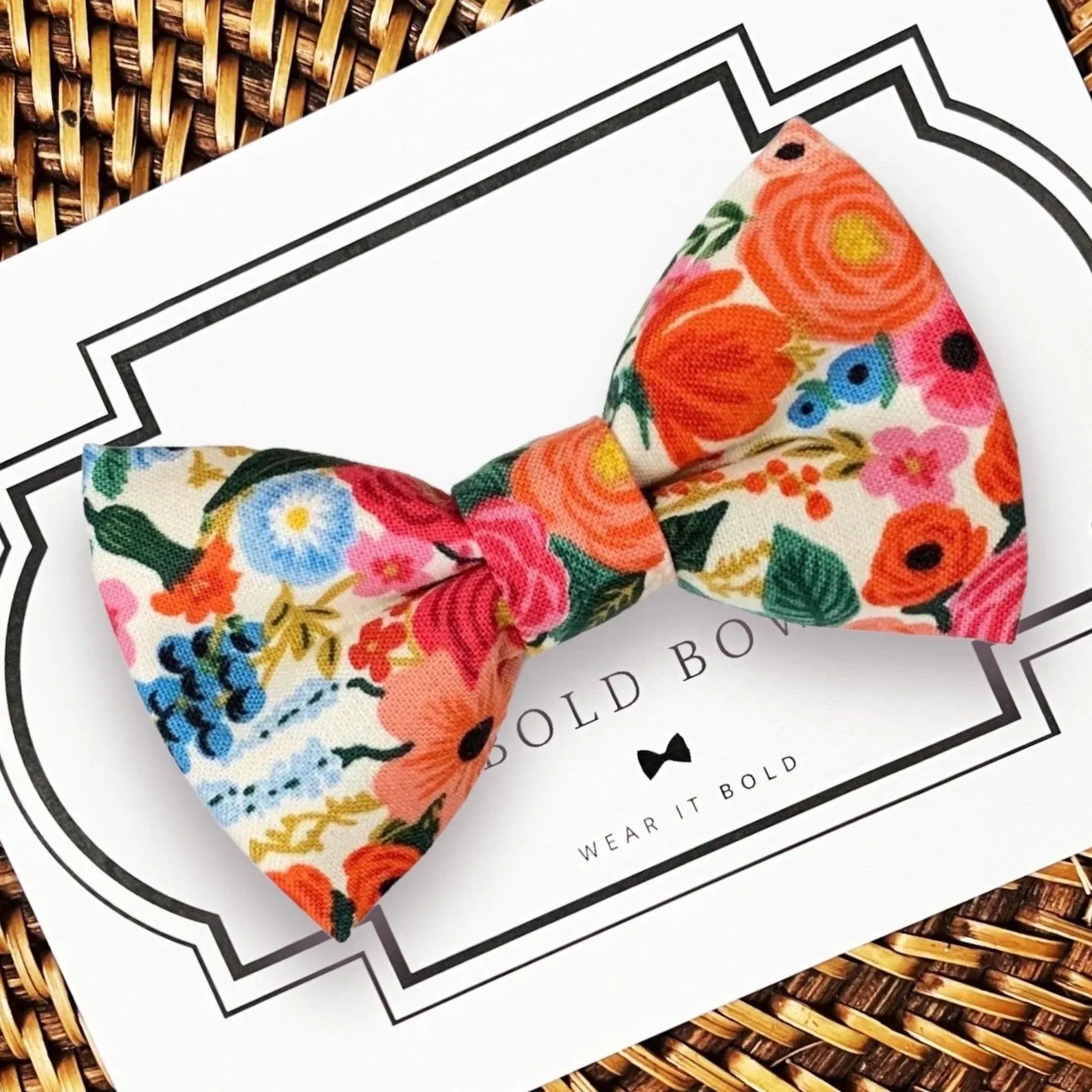 Classic Rifle Paper Co Bow Tie for Dog and Cat Collar