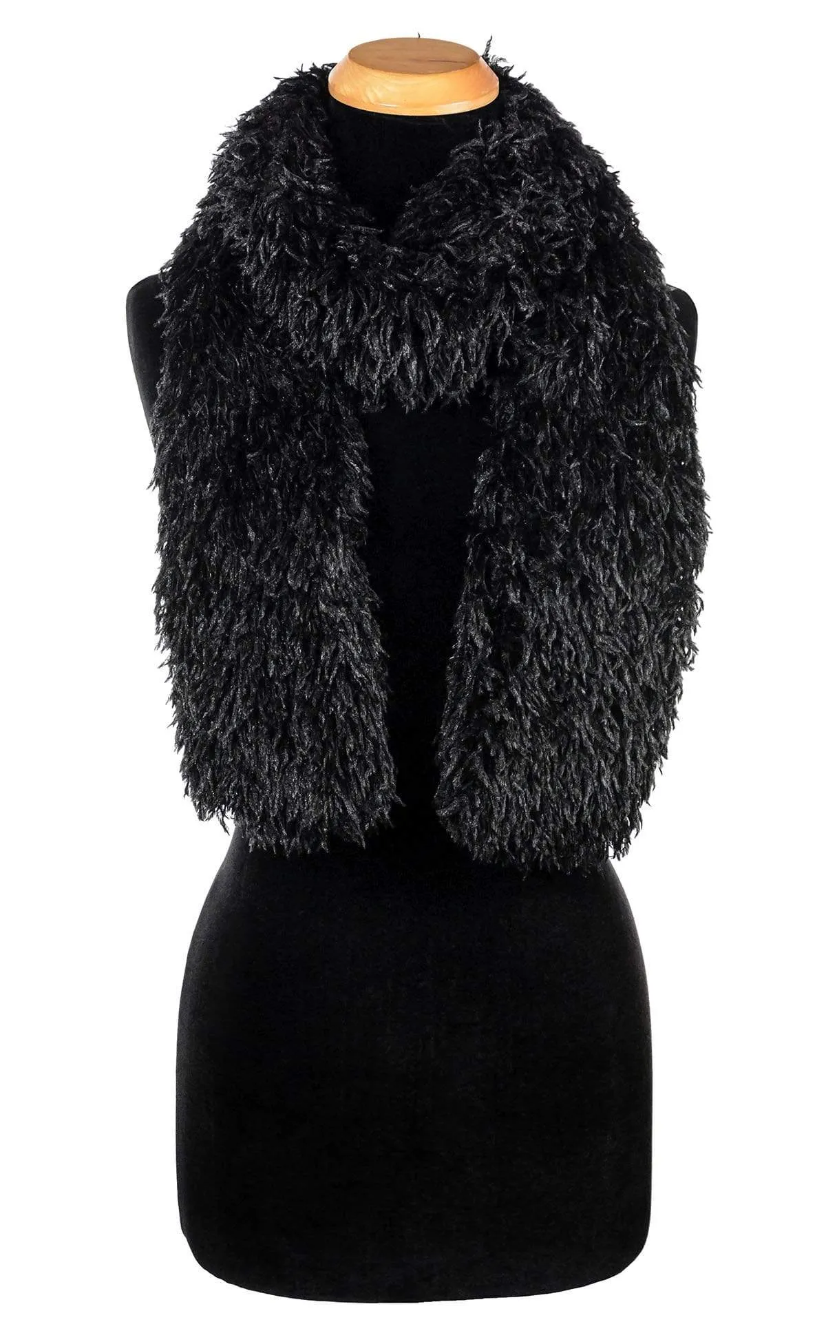 Classic Scarf - Black Swan Faux Feather