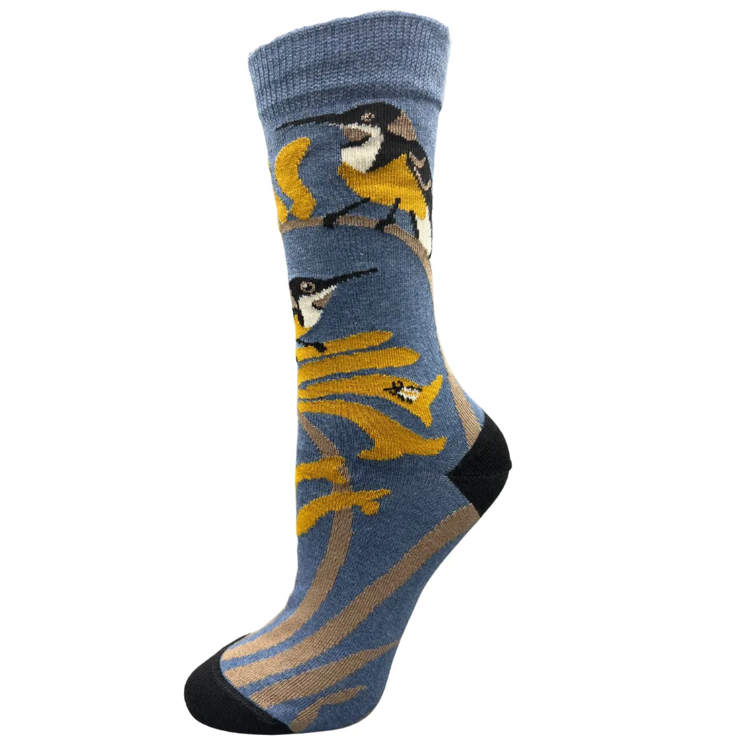 Eastern Spinebill Crew Socks - Australian Bird Range