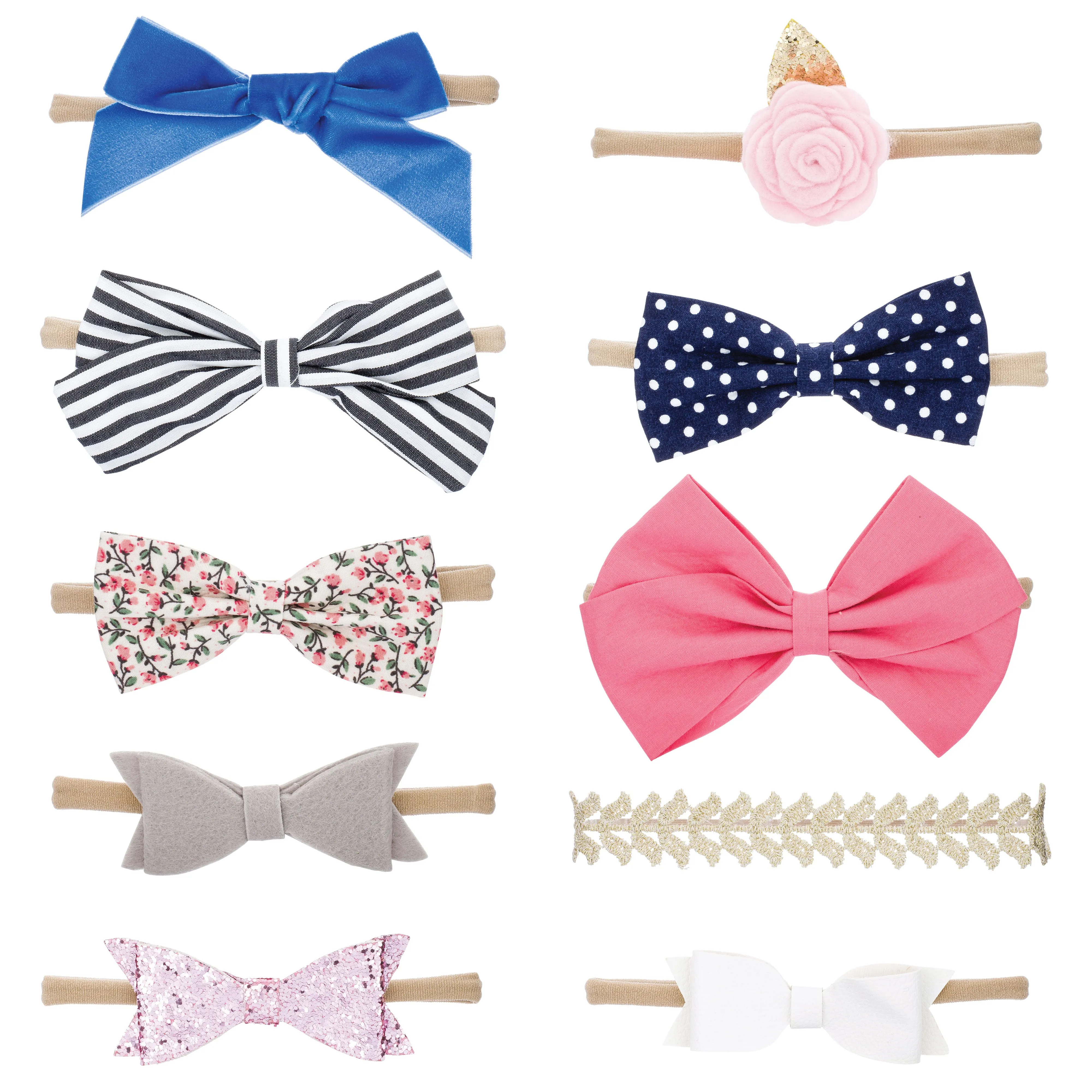 Essentials Set - Bows and Headbands - 10 Pack