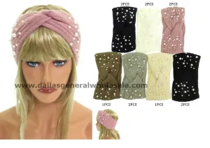 Fashion Knitted Pearl Headbands Wholesale