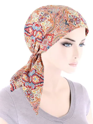 Fashion Scarf Red Americana Paisley