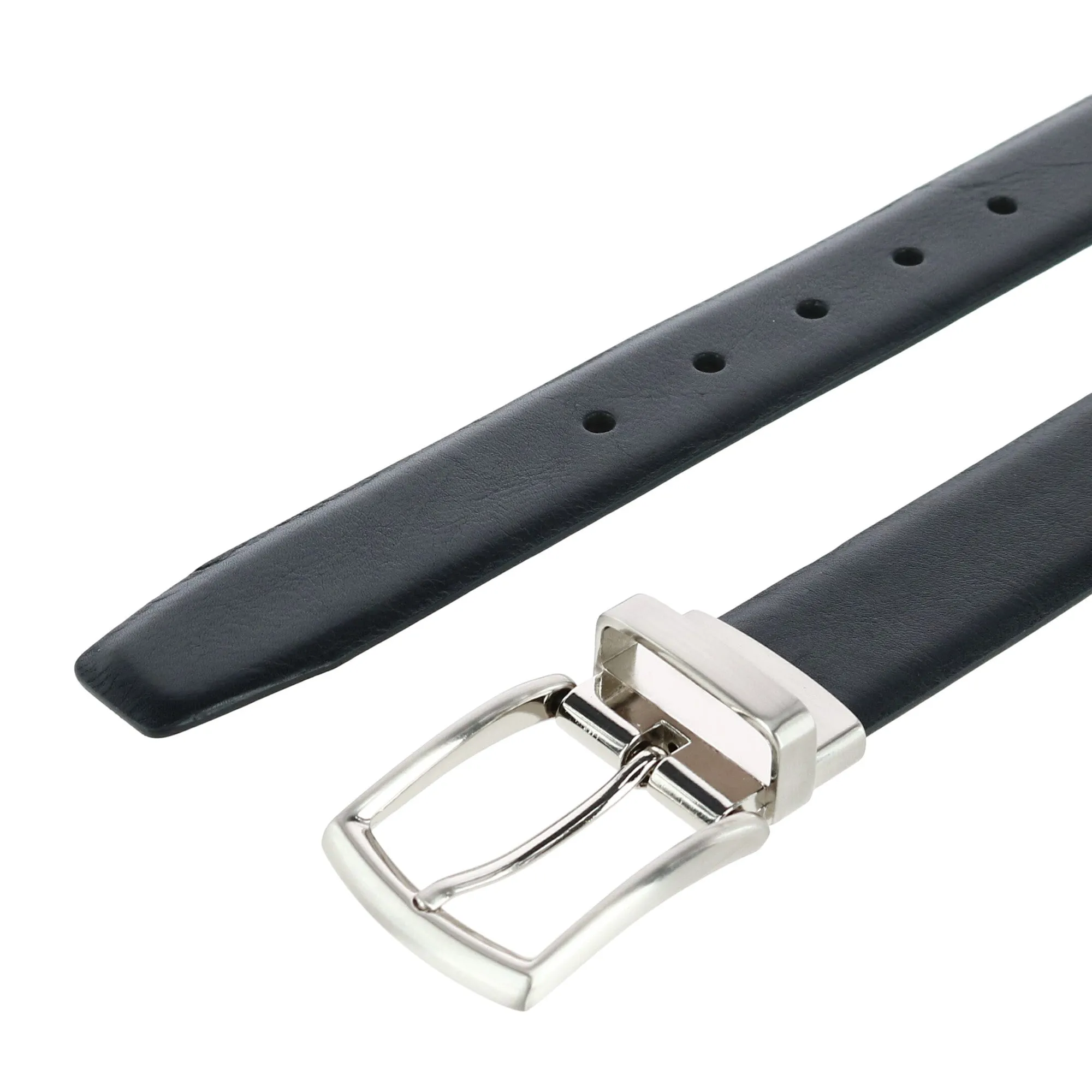 Filippo 35mm Reversible Italian Pebble Leather Belt