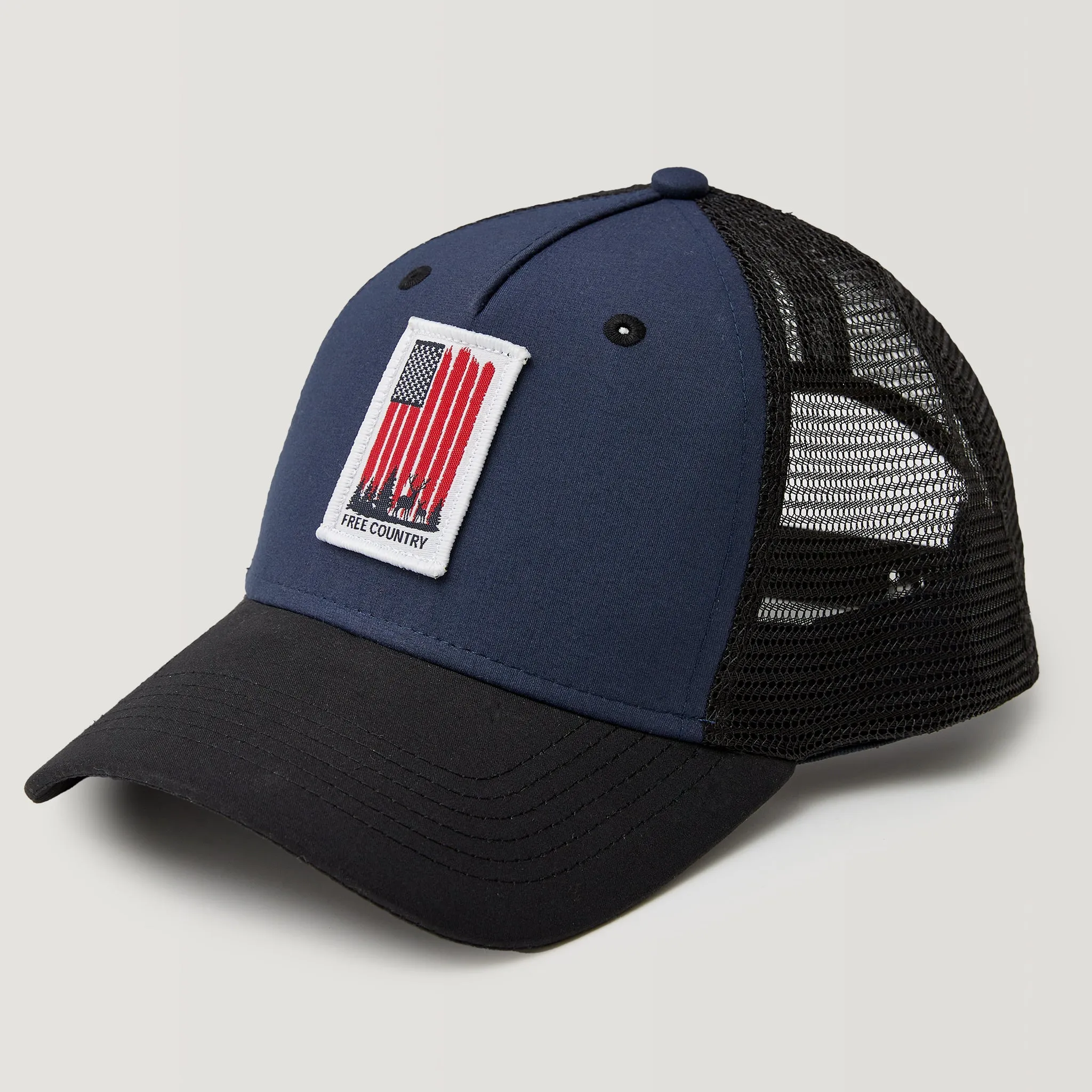 Free Country Five Panel American Flag Trucker Hat