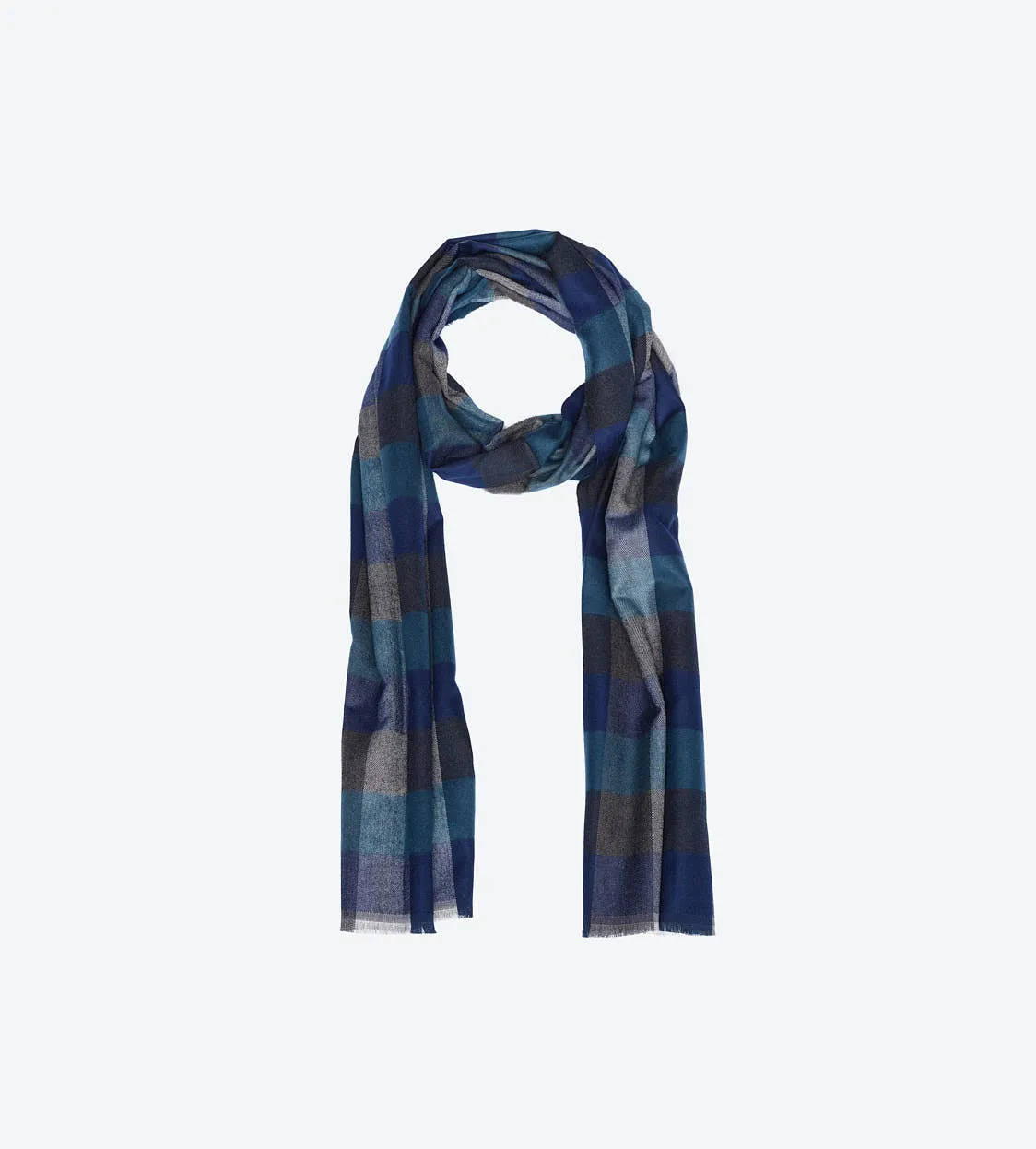 Green Navy Grey Multi-Color Scarf