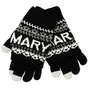 GVMD01 Robin Ruth Knit Gloves - Maryland BLACK/WHITE