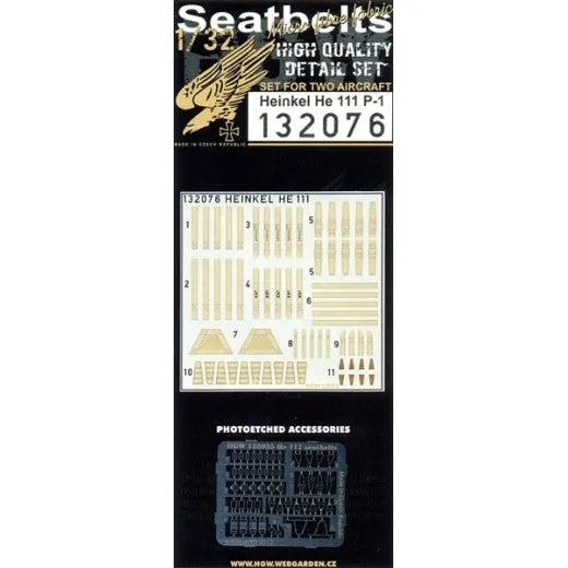 HGW 1/32 Heinkel He 111 P-1 - Seatbelts | 132076