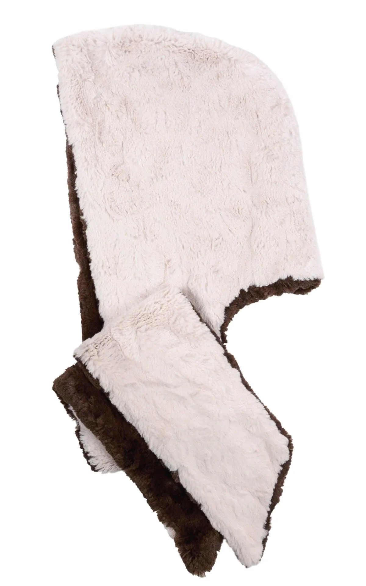 Hoody Scarf - Assorted Cuddly Faux Fur Two Tones