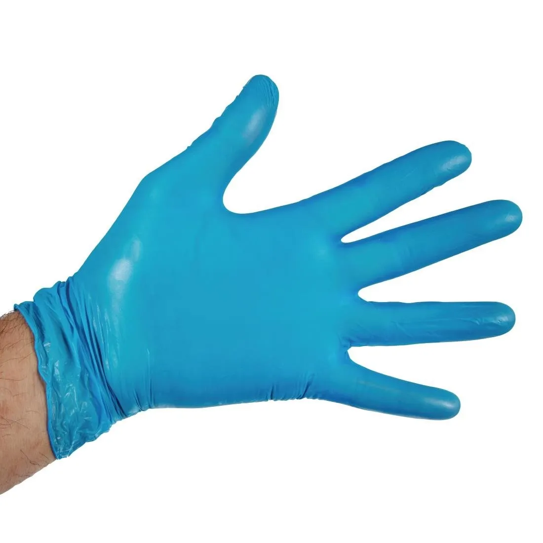 Hygiplas Powder-Free Vinyl Gloves Blue Extra Large (Pack of 100) - CF403-XL