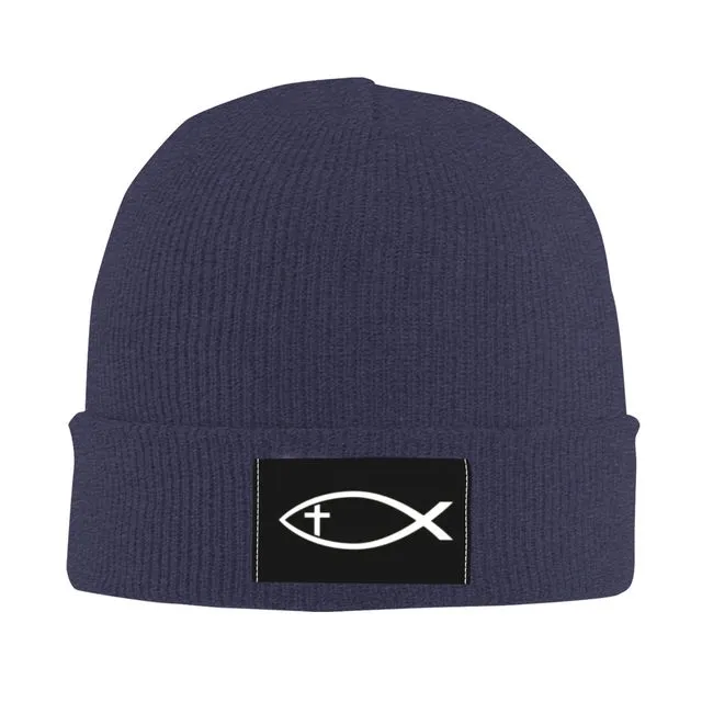 Ichthys Symbol Unisex Beanie Hat