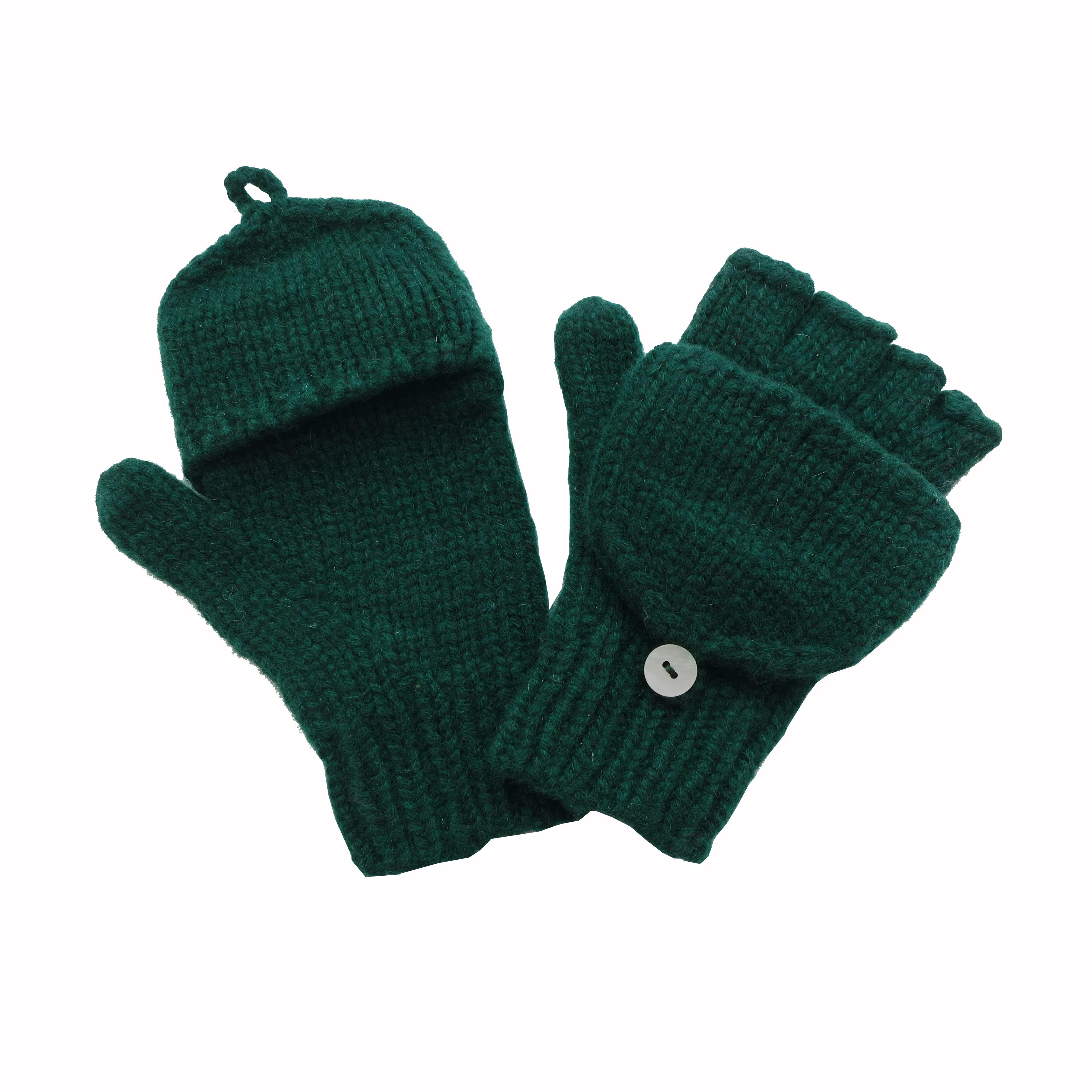 Kids Hand Knitted Cashmere Hobo Gloves