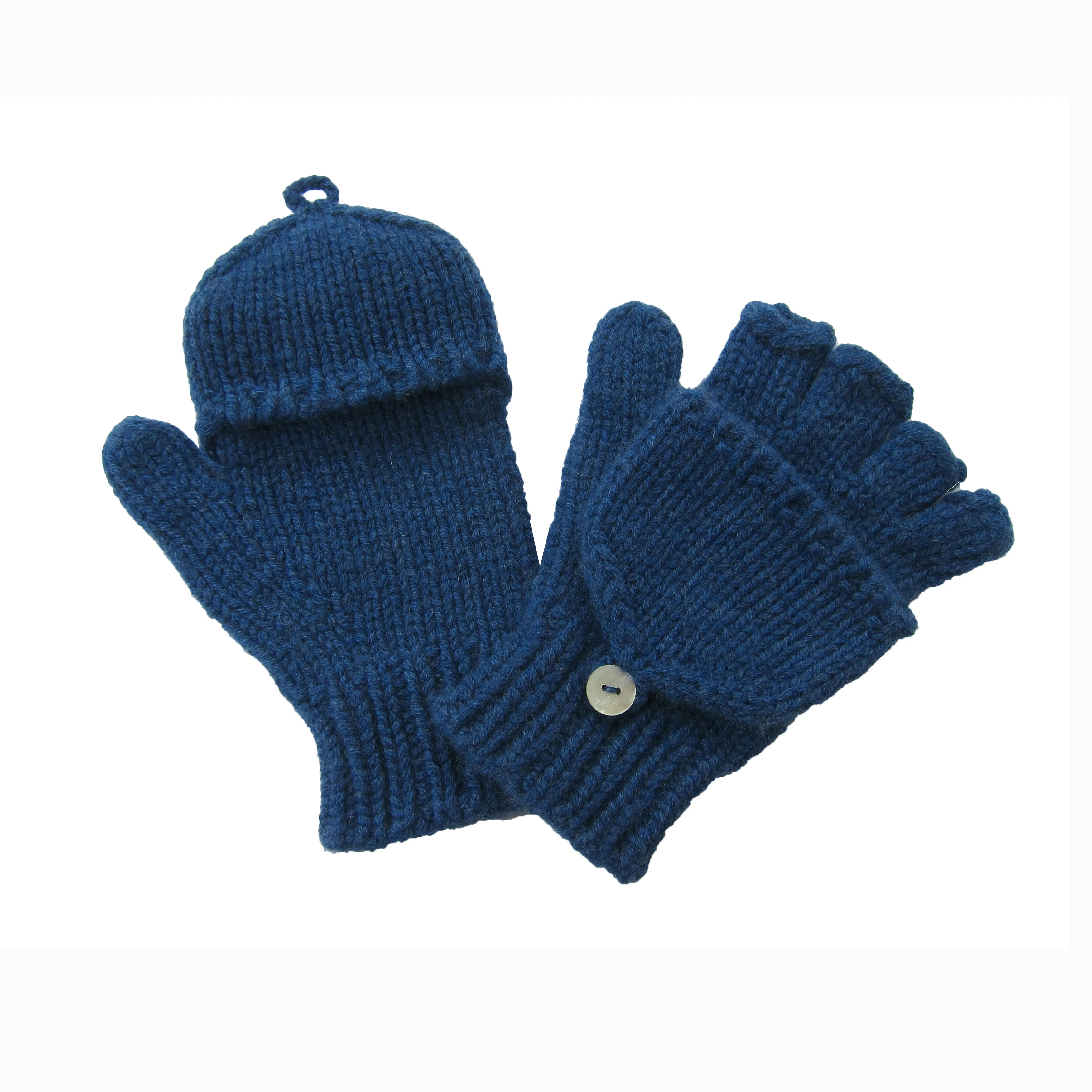 Kids Hand Knitted Cashmere Hobo Gloves