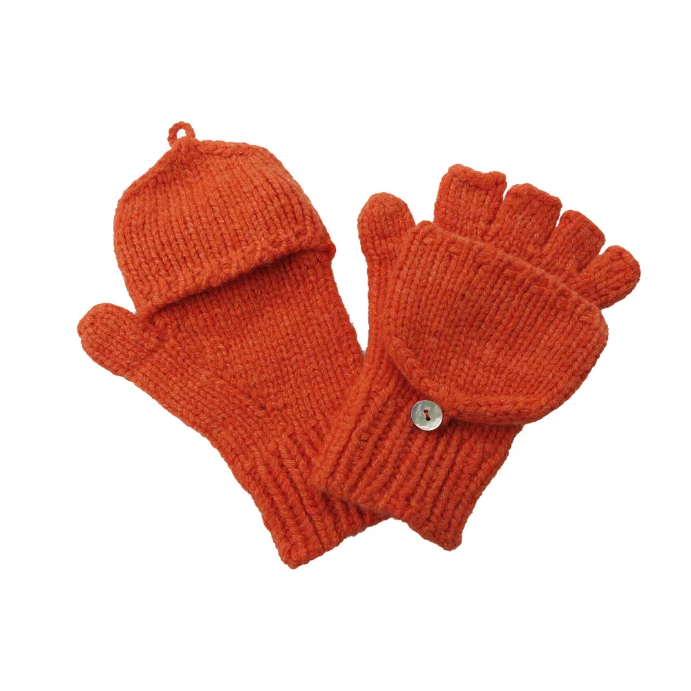 Kids Hand Knitted Cashmere Hobo Gloves