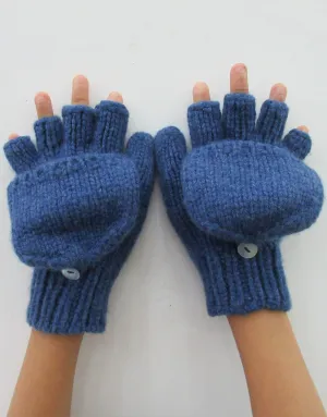 Kids Hand Knitted Cashmere Hobo Gloves