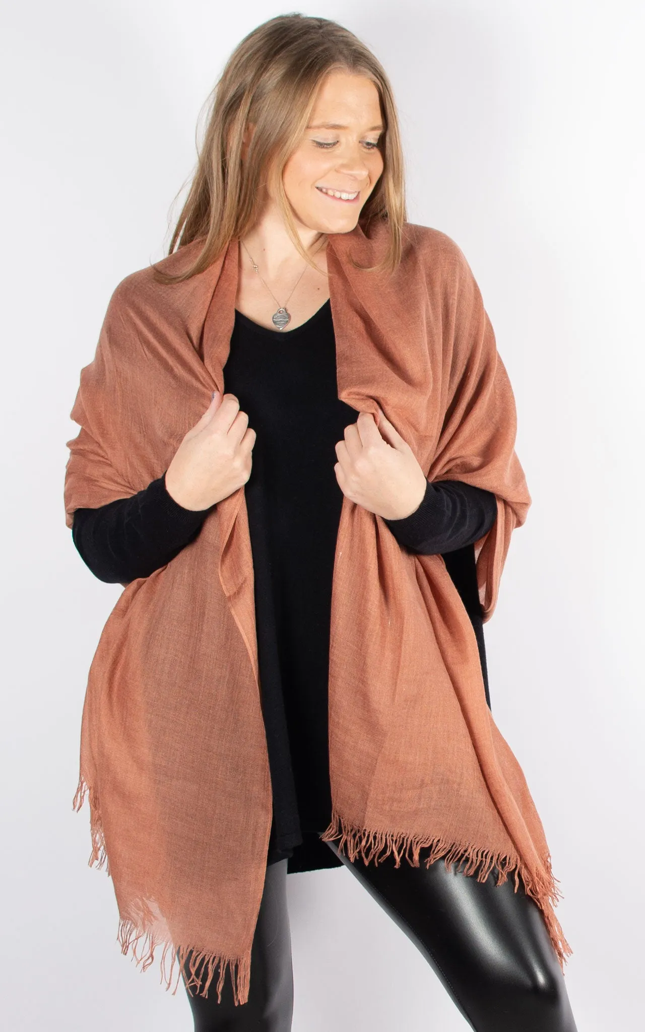 Lightweight Scarf Pashmina | Rust