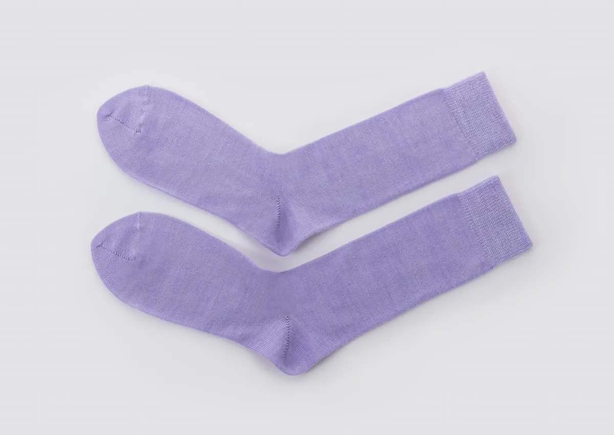 Lilac Merino Socks