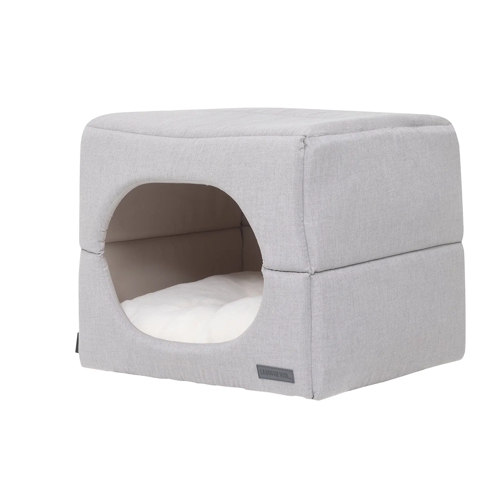 Linen Look Stone Pet Cube