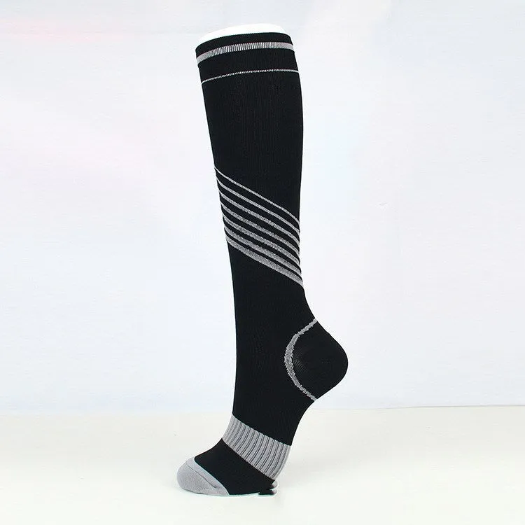 Long tube twill compression socks