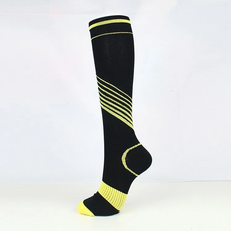 Long tube twill compression socks