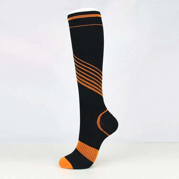 Long tube twill compression socks