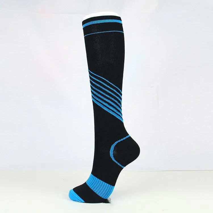 Long tube twill compression socks