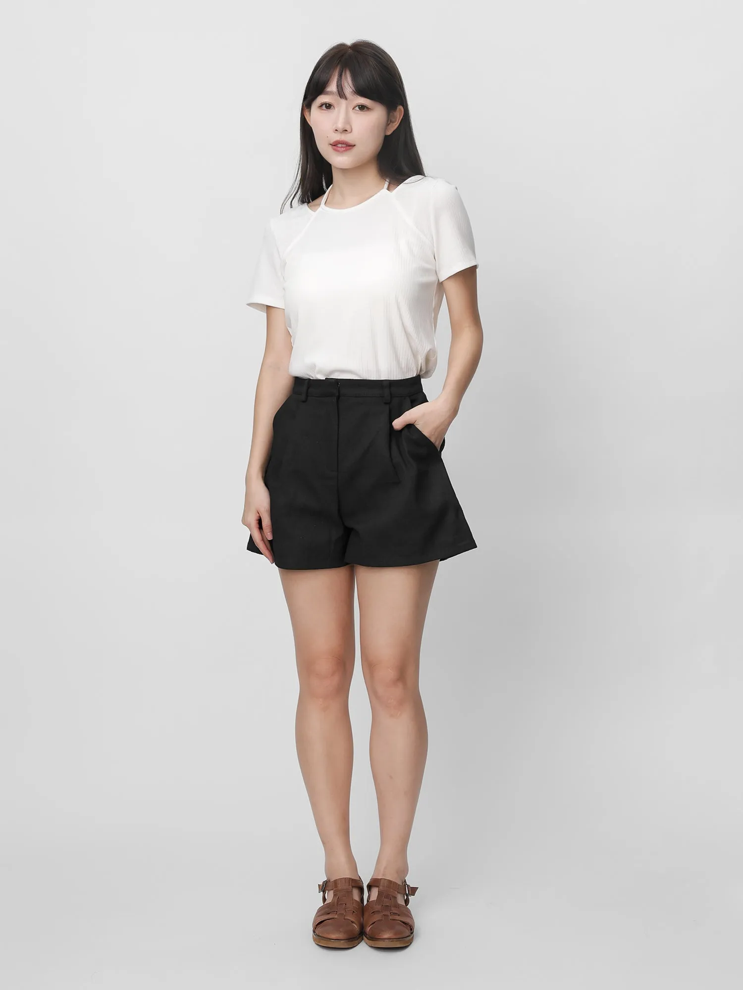 Maryland A-line Pleated Shorts