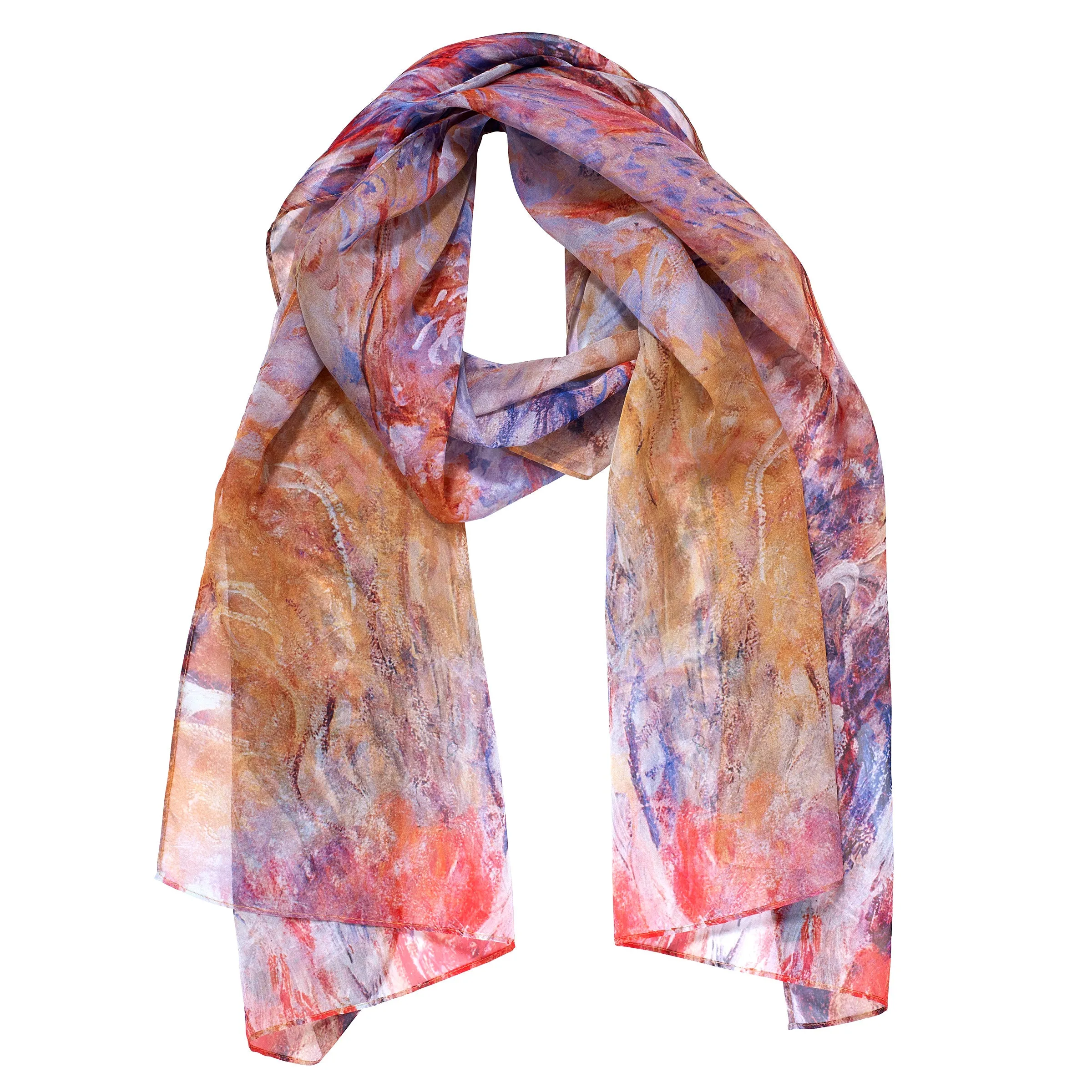 Monet Agapanthus Sheer Scarf