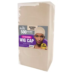 Ms. Remi Stocking Wig Cap Display 500pc Natural Beige