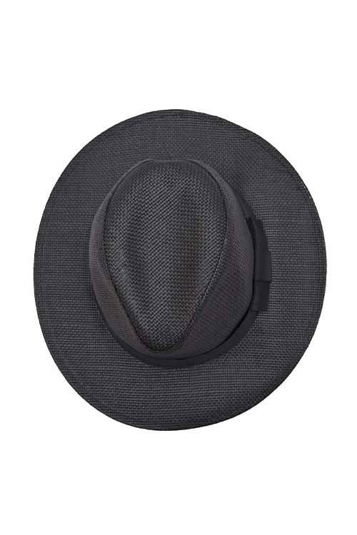 Myaraa Black Panama Hat