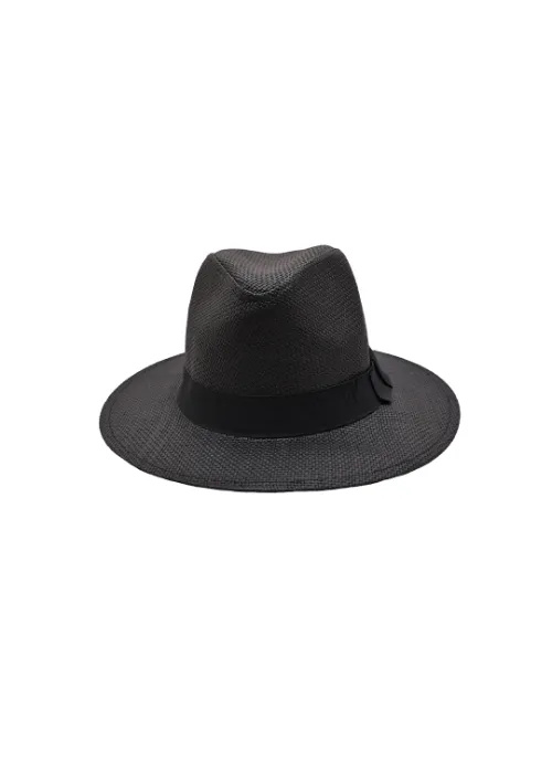 Myaraa Black Panama Hat