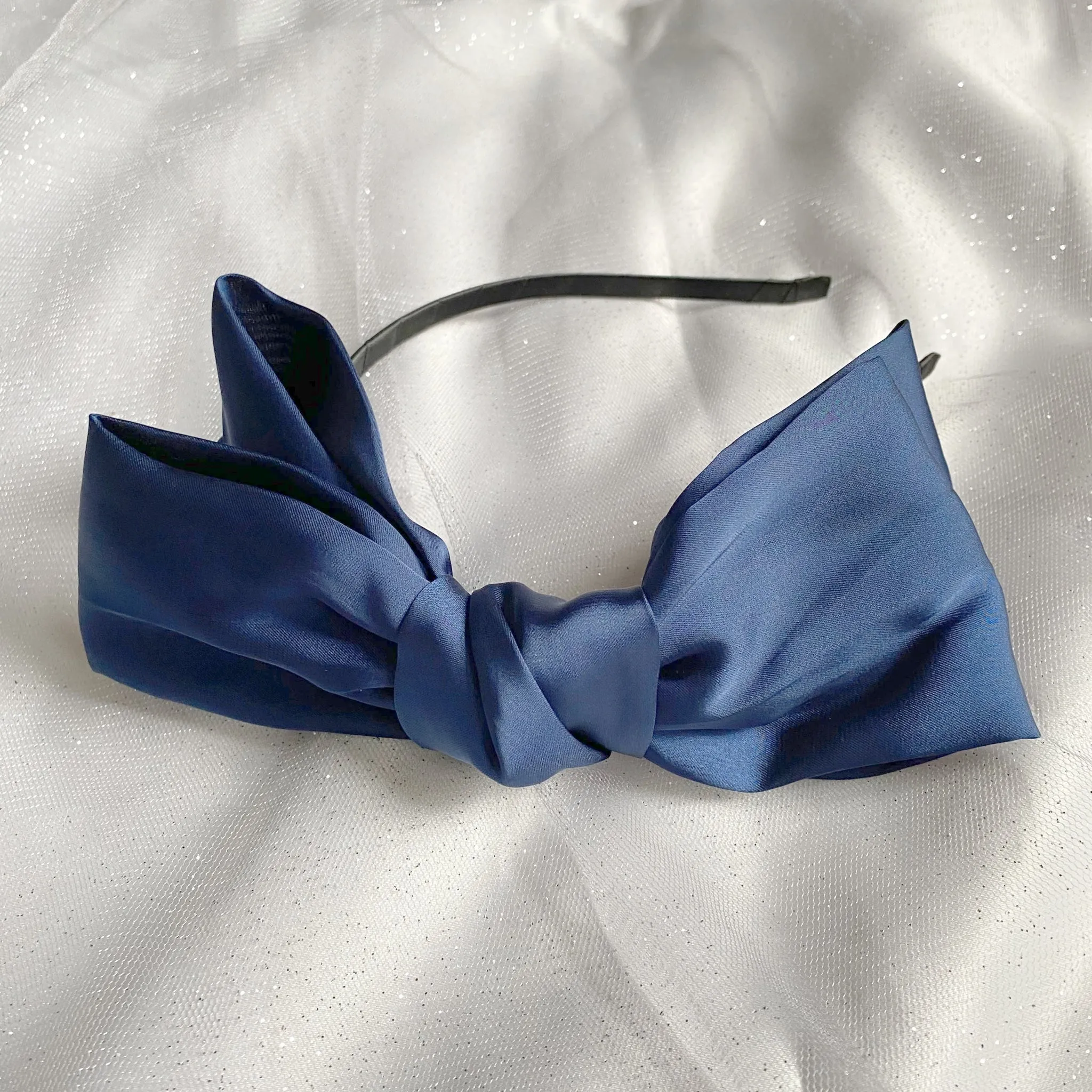 Navy Fascinator Navy Blue Bow Headband