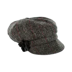 Newsboy Hat - Gray Herringbone