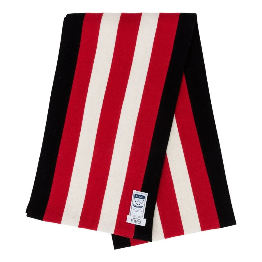 OXFOX Scarves Wembley - University College - Black Red White