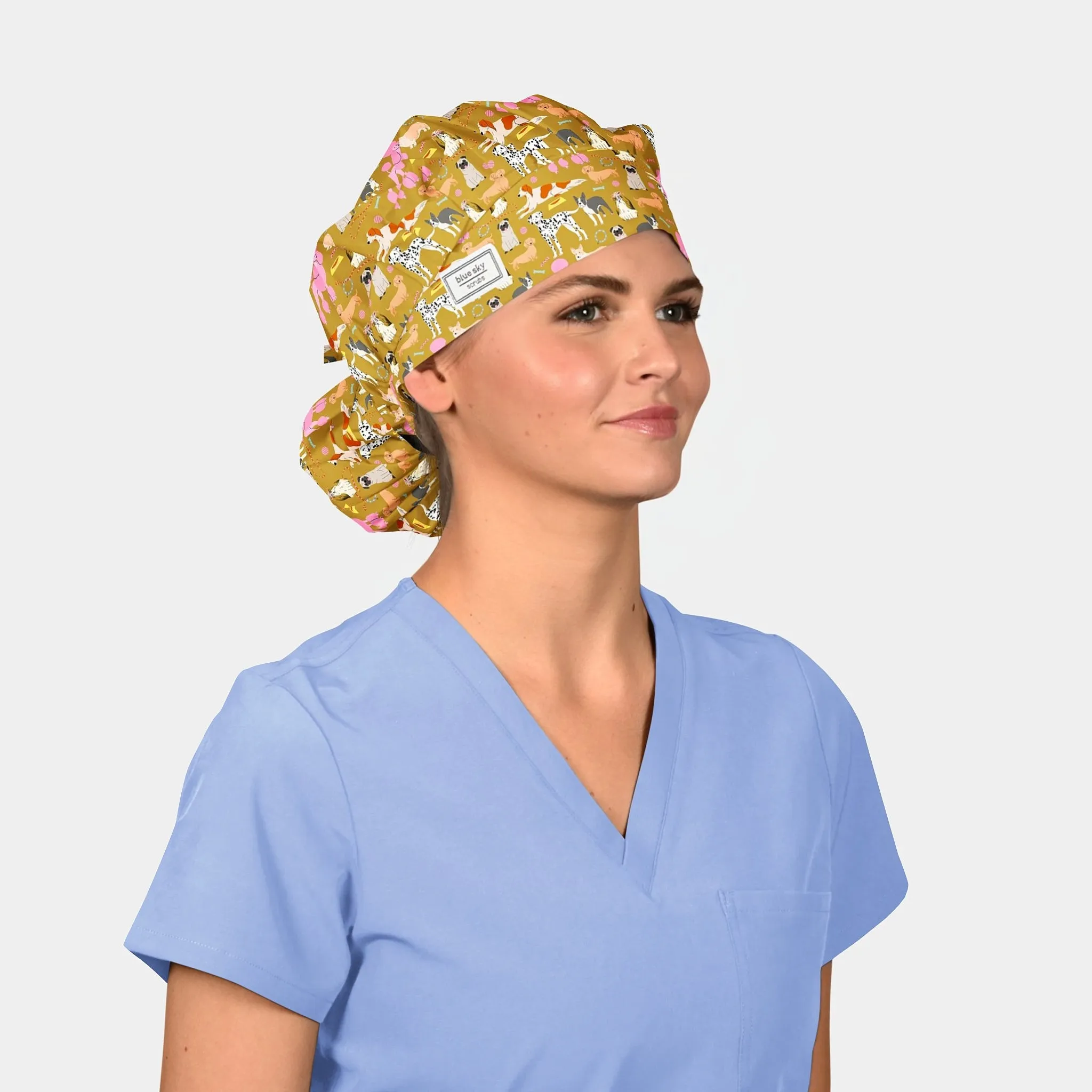 Pawsitively Chic - Poppy Bouffant Scrub Hats